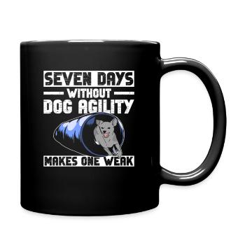Hunde-agility-trainer-design Für - Mug uni - noir - Droite