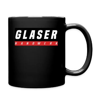 Glaser T-Shirt - Tasse einfarbig - Schwarz - Rechts