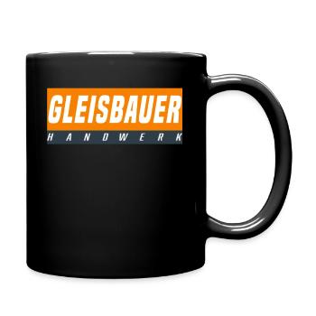 Gleisbauer T-Shirt - Tasse einfarbig - Schwarz - Rechts