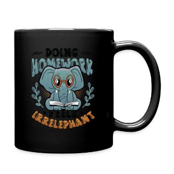 Faire ses devoirs ne fait pas du bien - Mug uni - noir - Droite