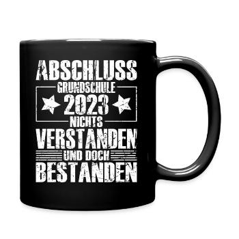Abschluss 2023 Grundschule - Tasse einfarbig - Schwarz - Rechts