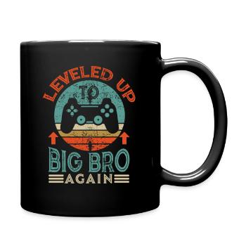 Wieder zum Big Bro aufsteigen - Tasse einfarbig - Schwarz - Rechts
