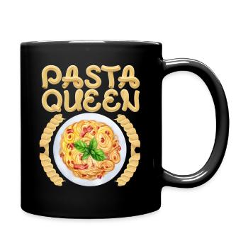 Noodles, spaghetti noodles, homemade pasta saying - Full Colour Mug - black - Right