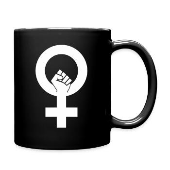 International Women's Day Strong Women Feminist - Full Colour Mug - black - Right