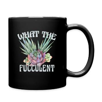 Ce que le fuculent Drôle de dictons Succulentes - Mug uni - noir - Droite