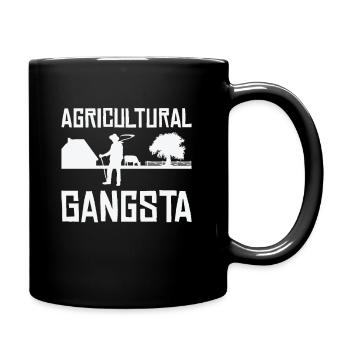 Agriculture Gangsta Jardinage Agriculteur - Mug uni - noir - Droite