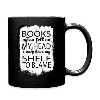 gift idea bibliophile book keeper gift - Tasse einfarbig - Schwarz - Rechts