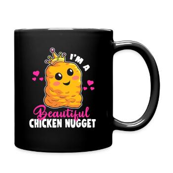 I'm a Beautiful Chicken Nugget Kawaii Nug Life - Full Colour Mug - black - Right