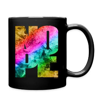 NOPE - sei kein Ja - Sager! - Tasse einfarbig - Schwarz - Rechts