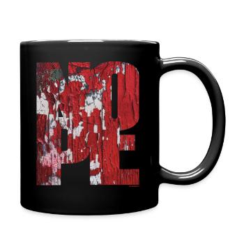 NOPE - sei kein Ja - Sager! - Tasse einfarbig - Schwarz - Rechts