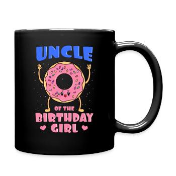 Uncle Of The Birthday Girl Donut Bday Party Tio - Full Colour Mug - black - Right