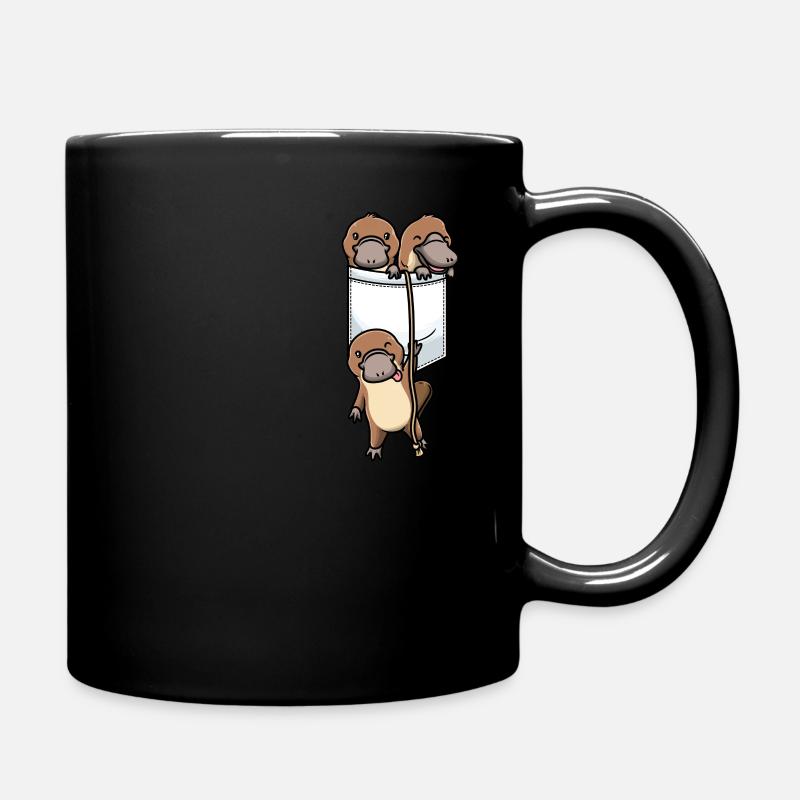 Schnabeltier In Einer Tasche Schnabeltiere - Tasse einfarbig - Schwarz