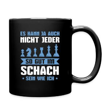 Schach So gut wie ich Schachspieler - Tasse einfarbig - Schwarz - Rechts