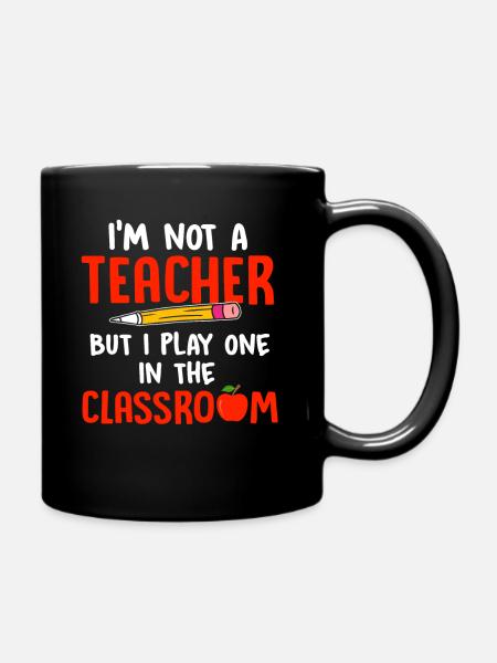 Hilfskraft Lehrerin Hilfserzieherin - Tasse einfarbig - Schwarz