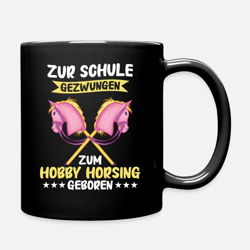 Hobby Horsing Steckenpferd Hobbyhorsing - Tasse einfarbig - Schwarz