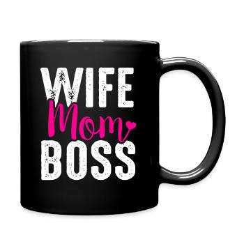 Femme Maman - Mug uni - noir - Droite