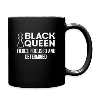 International Women's Day African American Black - Full Colour Mug - black - Right