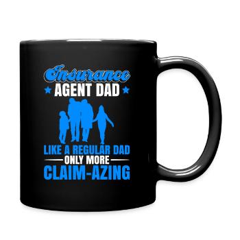 Versicherungsagent Vater Design Für - Full Colour Mug - black - Right