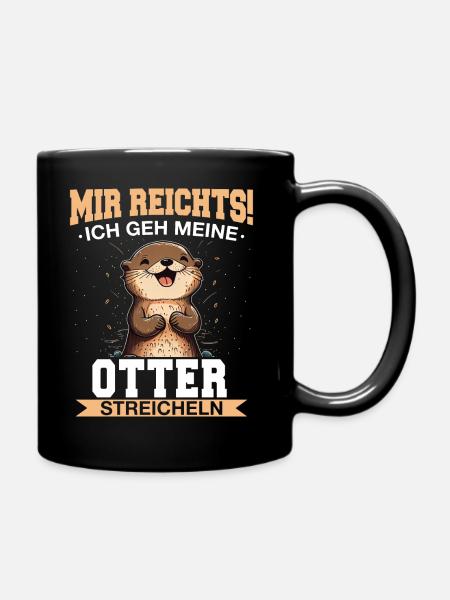 Otter Seeotter - Tasse einfarbig - Schwarz