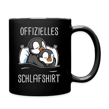 Pinguin Zwergpinguine Kaiserpinguin - Tasse einfarbig - Schwarz - Rechts