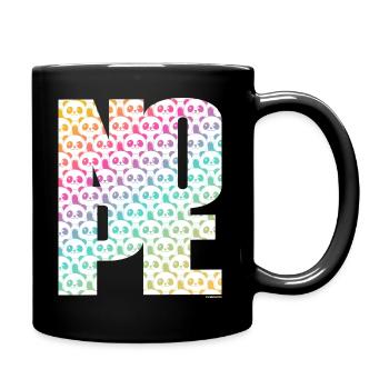 NOPE - sei kein Ja - Sager! - Tasse einfarbig - Schwarz - Rechts
