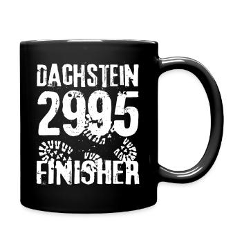 Dachstein 2995 Finisher Bergsteiger Wanderer Berg - Tasse einfarbig - Schwarz - Rechts