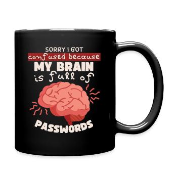 Mots de passe oubliés Mot de passe Nerd informatique disant - Mug uni - noir - Droite