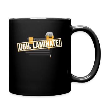 Fliesenleger-design Für Die Bodenverlegung - Tasse einfarbig - Schwarz - Rechts