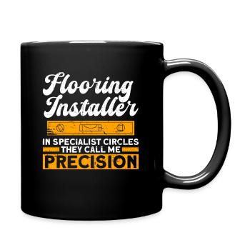 Bauboden-installateur-design Für - Tasse einfarbig - Schwarz - Rechts