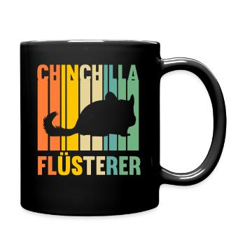 Chinchilla Flüsterer - Tasse einfarbig - Schwarz - Rechts