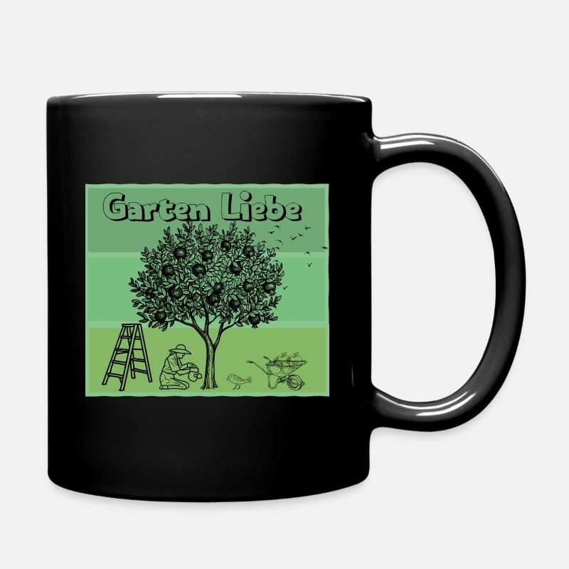 Garten Liebe - Schrebergarten - Natur - Tasse einfarbig - Schwarz