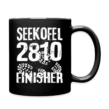 Seekofel Croda del Becco Sas dla Porta Dolomites - Full Colour Mug - black - Right
