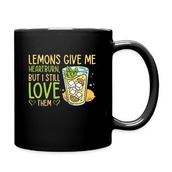 Limonade citron agrumes - Mug uni - noir - Droite