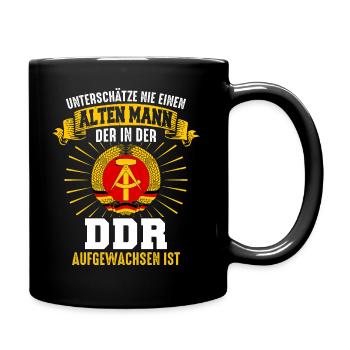 Ostdeutschland Osten Ossi DDR Heimat Ostblock - Tasse einfarbig - Schwarz - Rechts