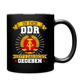 Ostdeutschland Osten Ossi DDR Heimat Ostblock - Tasse einfarbig - Schwarz - Rechts