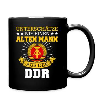 Ostdeutschland Osten Ossi DDR Heimat Ostblock - Tasse einfarbig - Schwarz - Rechts