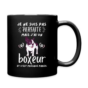 pas parfaite mais j ai un chien boxeur 2 - Mug uni - noir - Droite