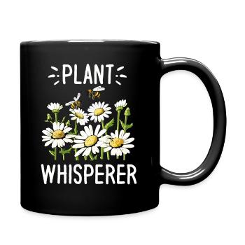 Chuchoteur de plantes - Mug uni - noir - Droite