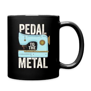Pedal To The Metal Sewing Machine - Full Colour Mug - black - Right