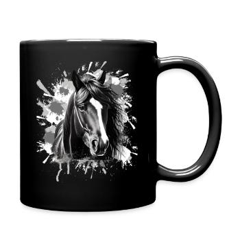 Horse - Full Colour Mug - black - Right