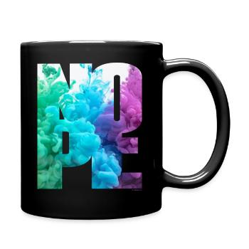 NOPE - sei kein Ja - Sager! - Tasse einfarbig - Schwarz - Rechts
