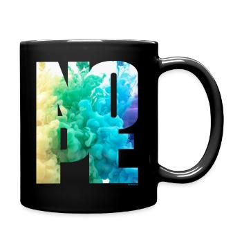 NOPE - sei kein Ja - Sager! - Tasse einfarbig - Schwarz - Rechts