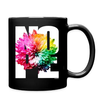 NOPE - sei kein Ja - Sager! - Tasse einfarbig - Schwarz - Rechts