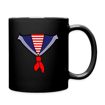 Retro Deckhand Nautische Matrose Halloween Phantasie - Tasse einfarbig - Schwarz - Rechts