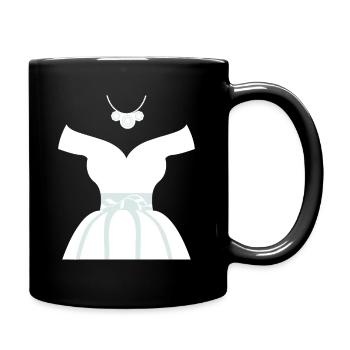 Wedding Dresses Bridal Showers Cute Graphic Funny - Full Colour Mug - black - Right