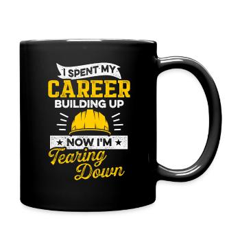 Retired Architect Architecture Retirement - Full Colour Mug - black - Right