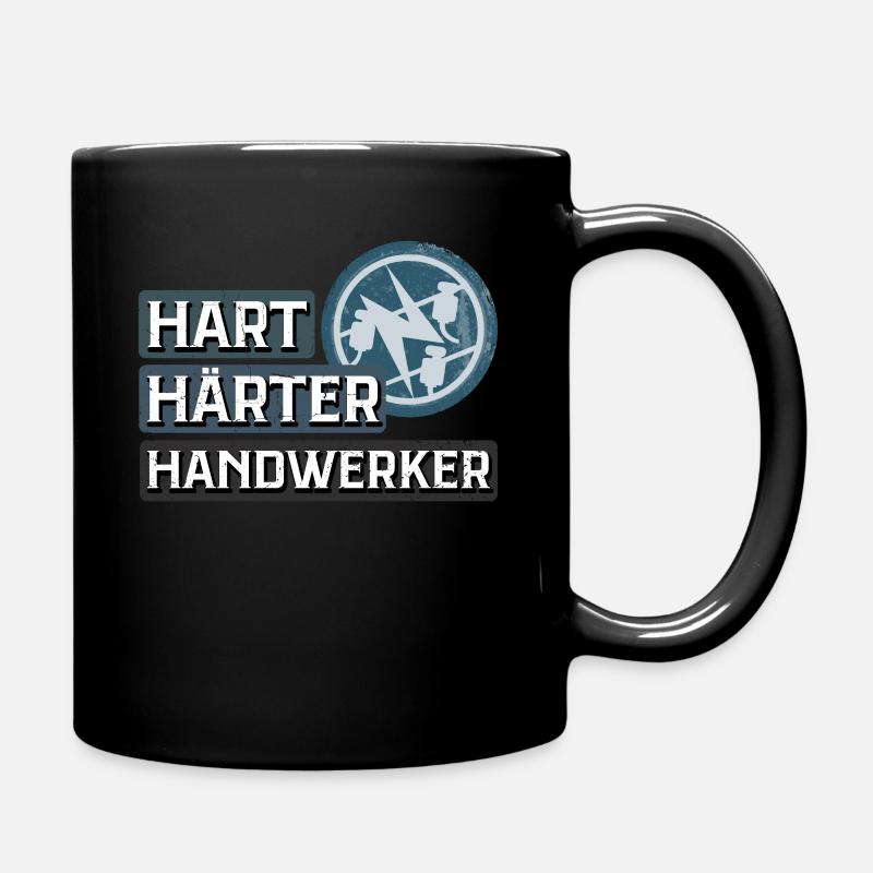 Elektriker T-Shirt - Tasse einfarbig - Schwarz