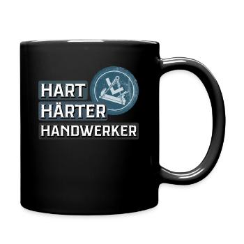 Tischler T-Shirt - Tasse einfarbig - Schwarz - Rechts