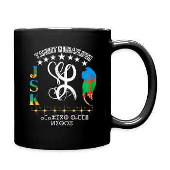 amazighe graffiti Le Printemps berbère kabyle - Mug uni - noir - Droite