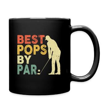 Beste Pops By Par Golf Vatertag für Opa - Tasse einfarbig - Schwarz - Rechts